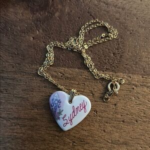 Gold Heart Pendant Necklace
